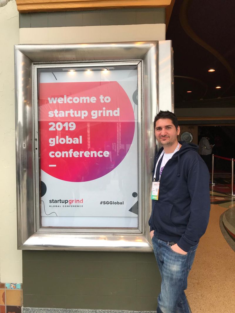 Foti Panagiotakopoulos at Startup Grind Global Conference 2019 in San Francisco