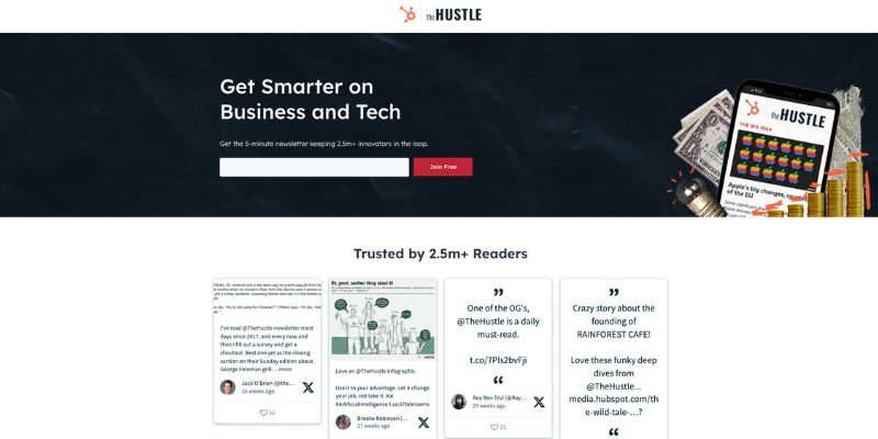 The Hustle newsletter
