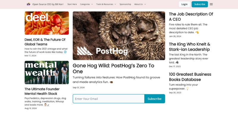 Open Source CEO newsletter