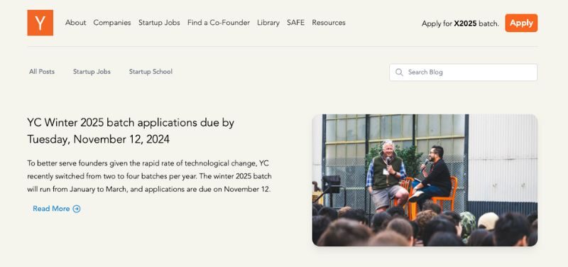 Y Combinator newsletter