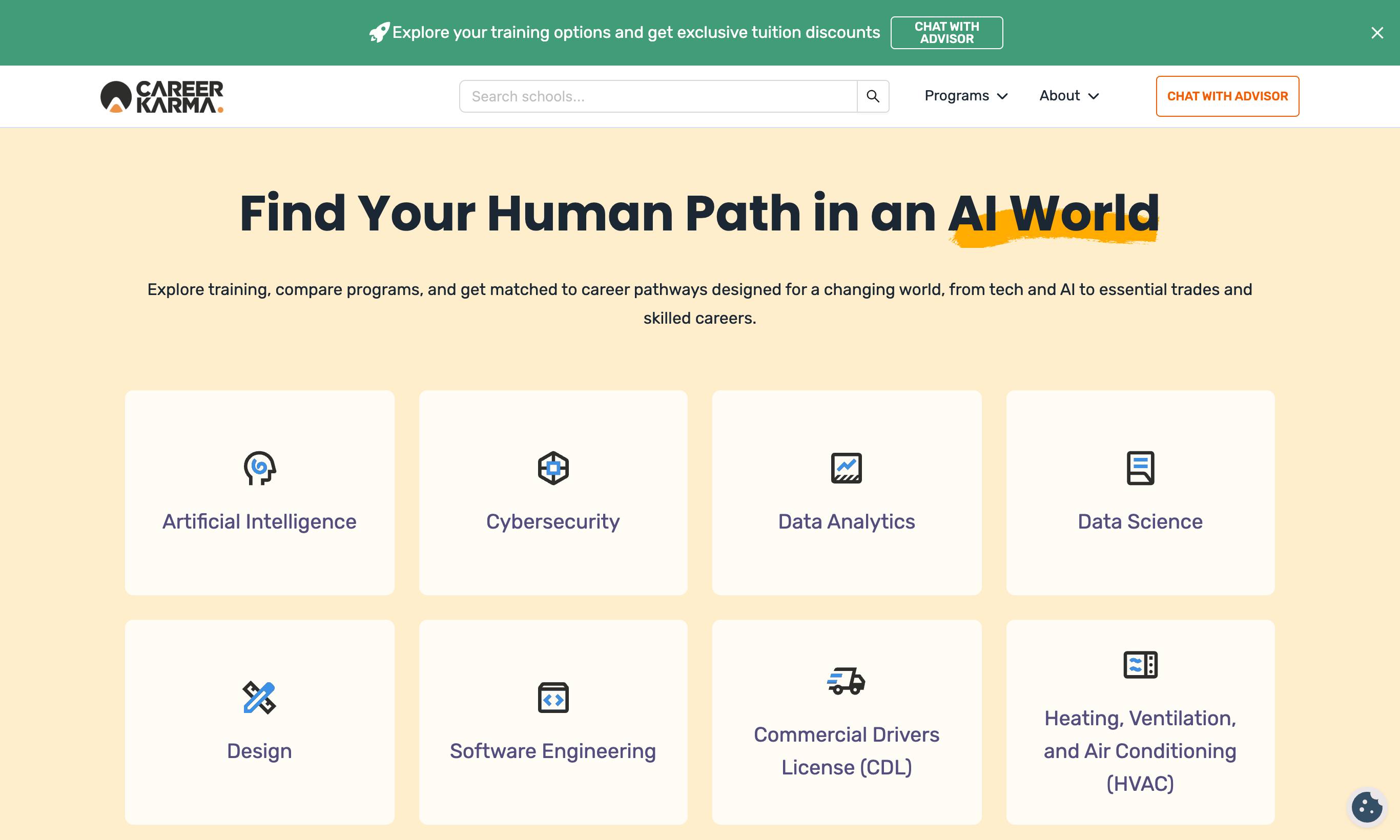 Career Karma homepage