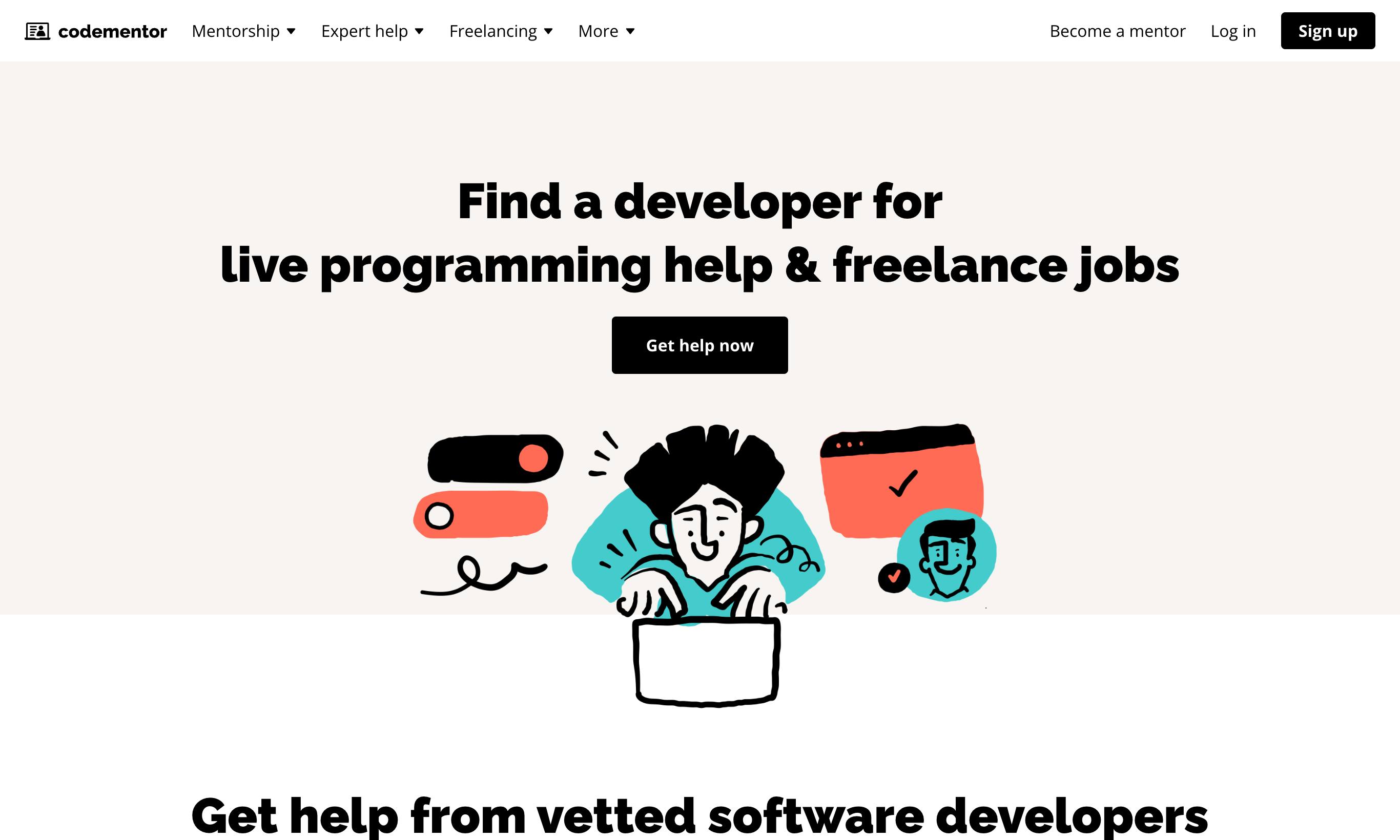 Codementor homepage