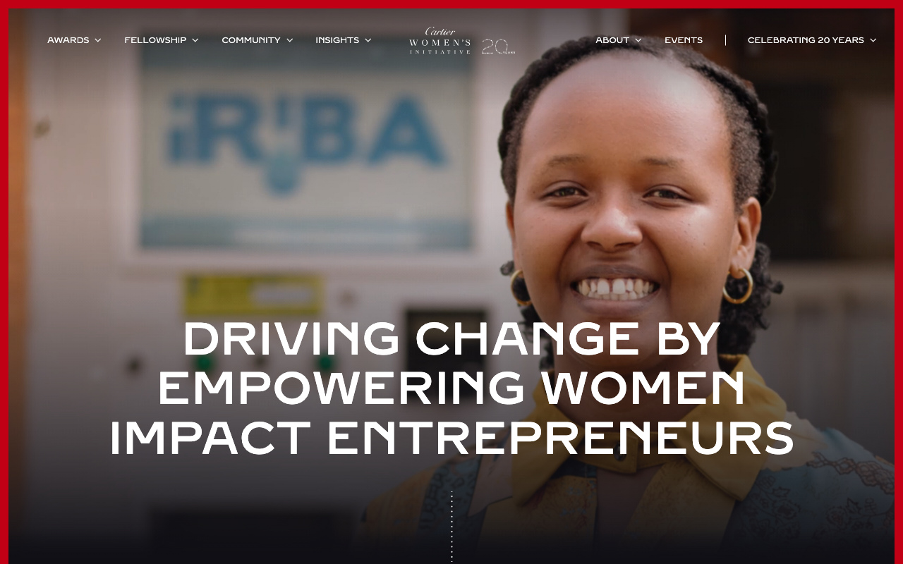 Cartier Women's Initiative website