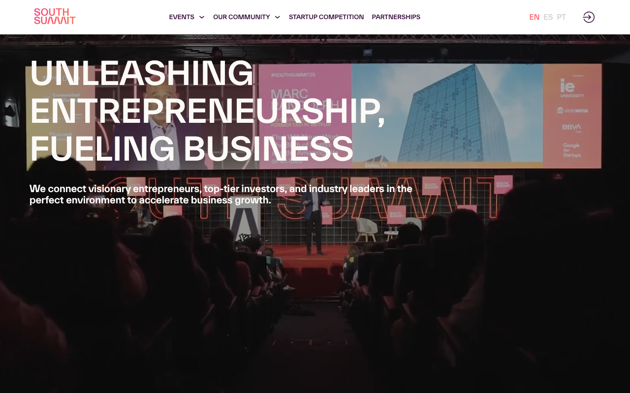 South Summit Madrid — Startup Competition website