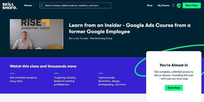 Skillshare - Google Ads Course 2025