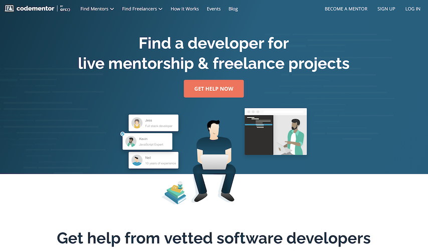 Codementor Homepage