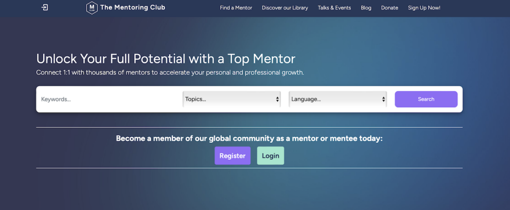 MEntoring Club Homepage