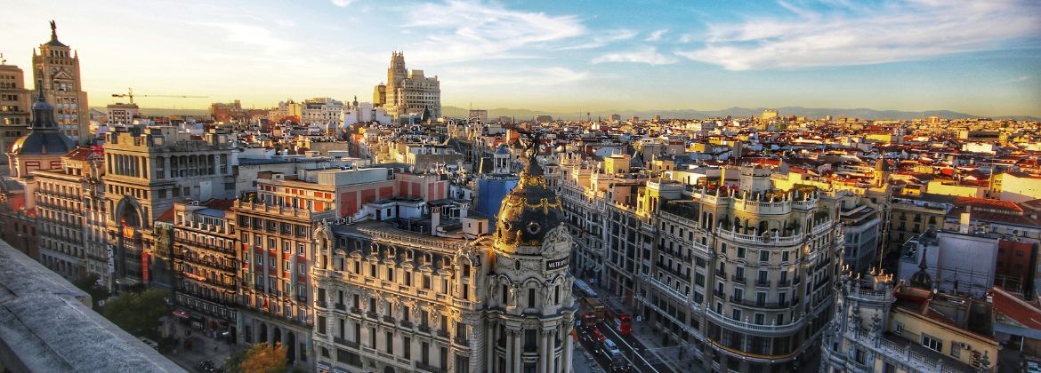 Madrid evening landscape