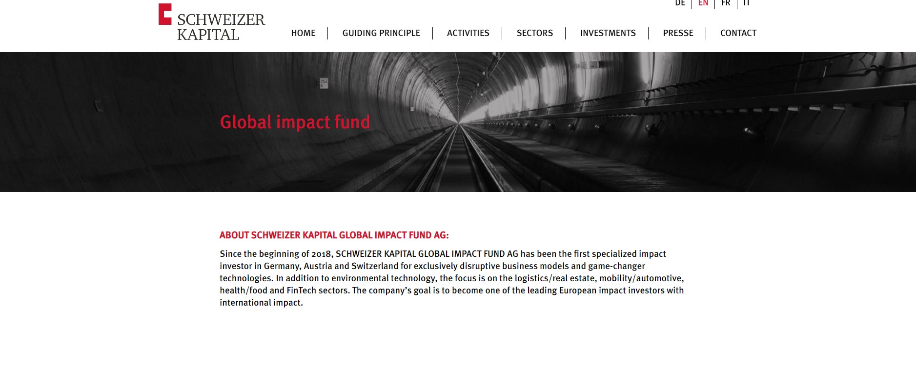 Schweizer Kapital Global Impact Fund AG