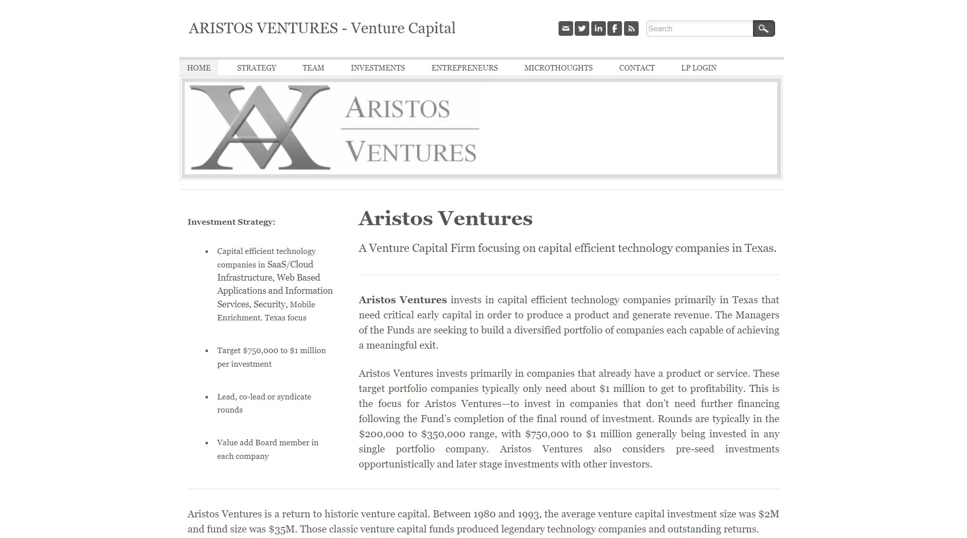 Aristos Ventures