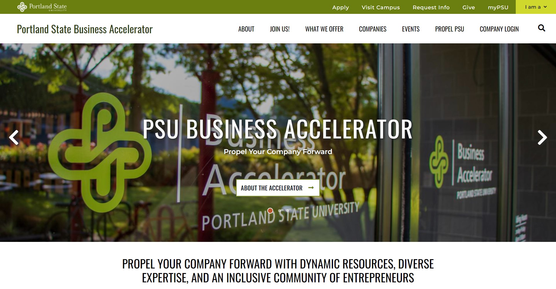 Portland State University Business Accelerator